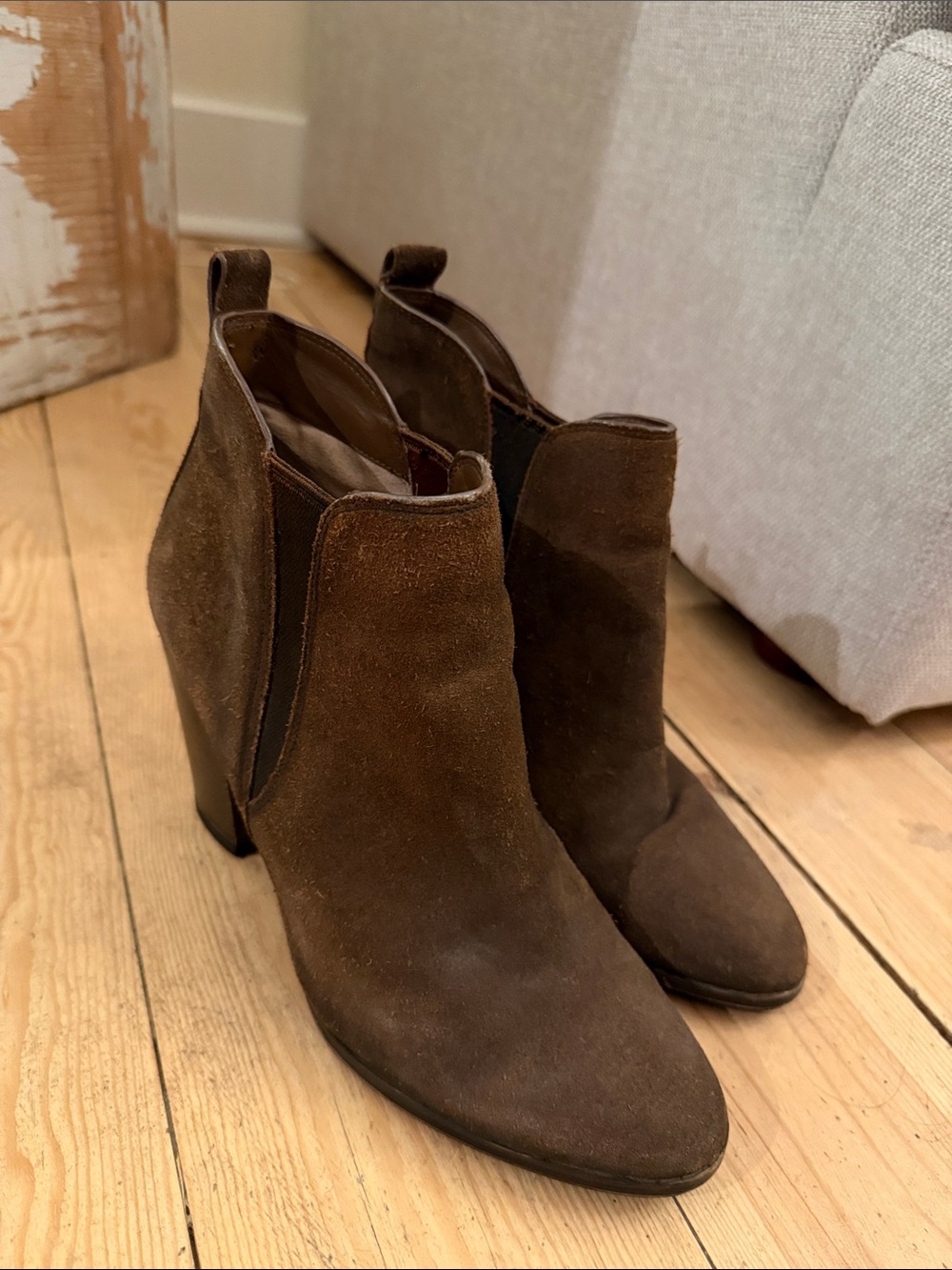 Michael Kors Brown Suede Ankle Boots